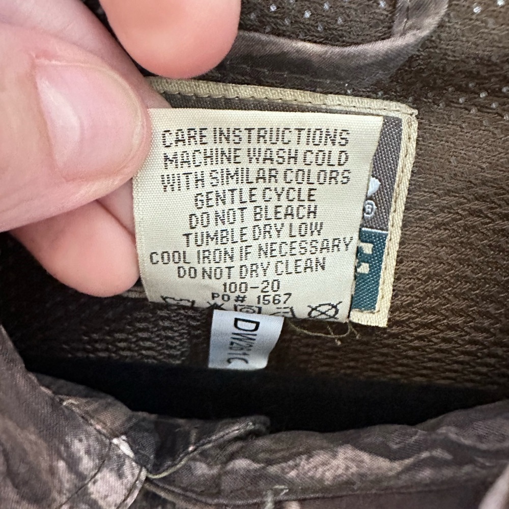 DRAKE WATERFOWL L Camo air vent Max 5 hyper shield windproof UPC+ button top - Picture 6 of 13